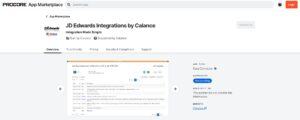 A screenshot of as webpage showing JD Edwards integration with Procore