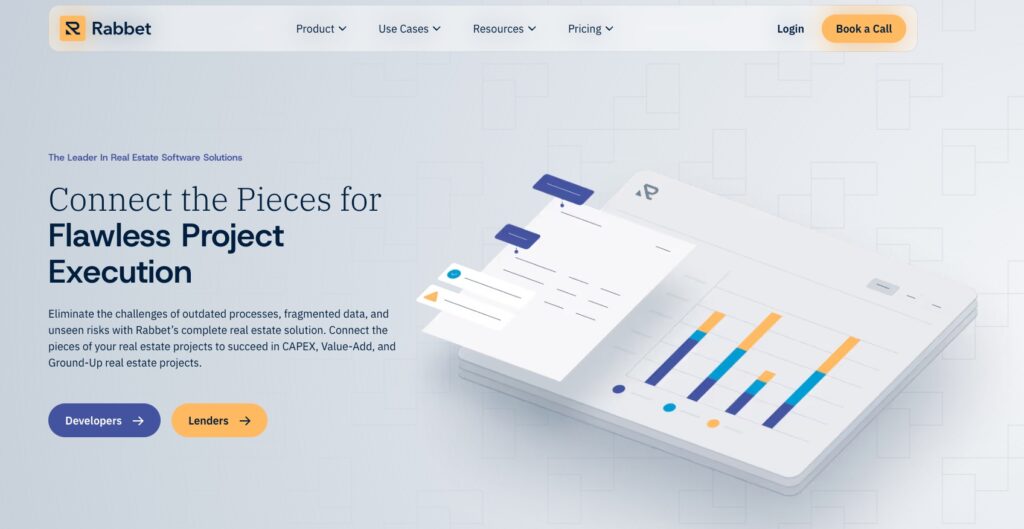A screenshot of the Rabbet homepage