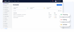Covenant & Loan Monitoring view in Built