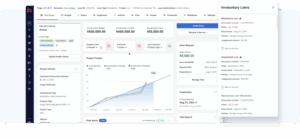 Risk Dashboard Tiles → property liens, contractor credit issues, expiring docs.
