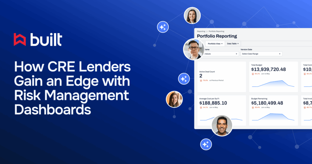 Open Graph preview image for Built article on CRE lenders using risk management dashboards with portfolio reporting interface.