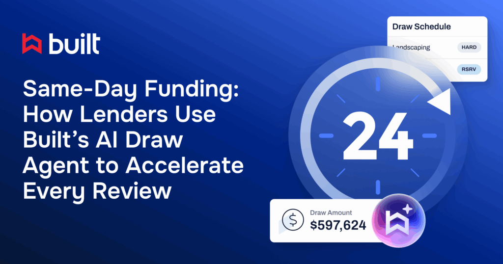 Open graph banner promoting Built’s AI Draw Agent and same-day draw funding.