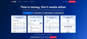 A screenshot of Built's homepage
