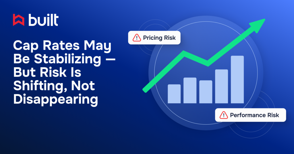 Graphic showing an upward performance chart highlighting pricing risk and performance risk in investment portfolios.