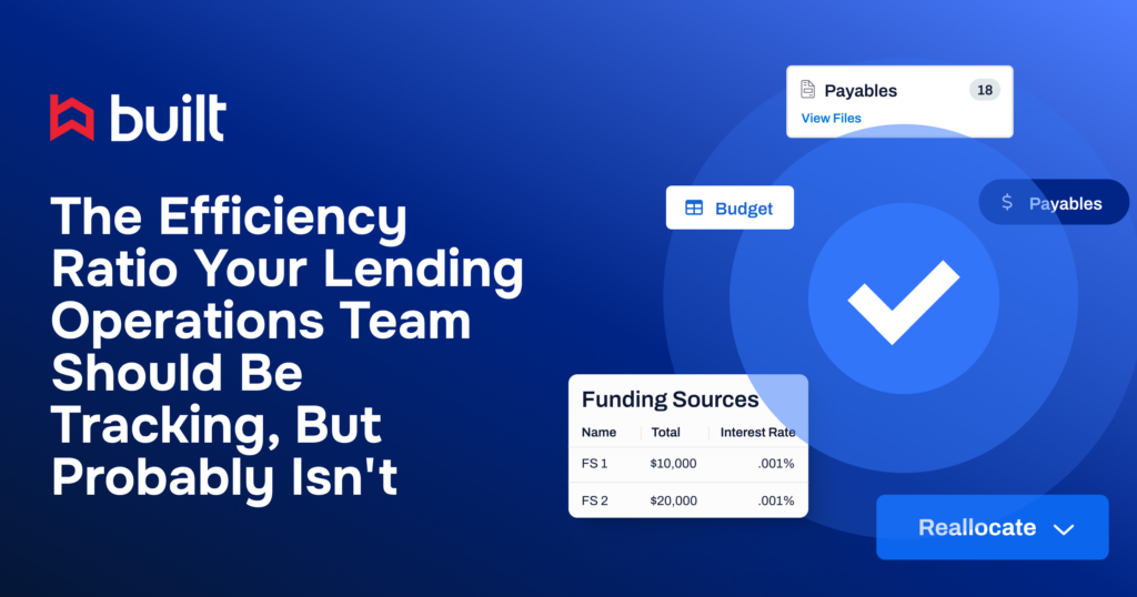 Built platform illustrating lending operations efficiency with budget management, payables tracking, and capital reallocation