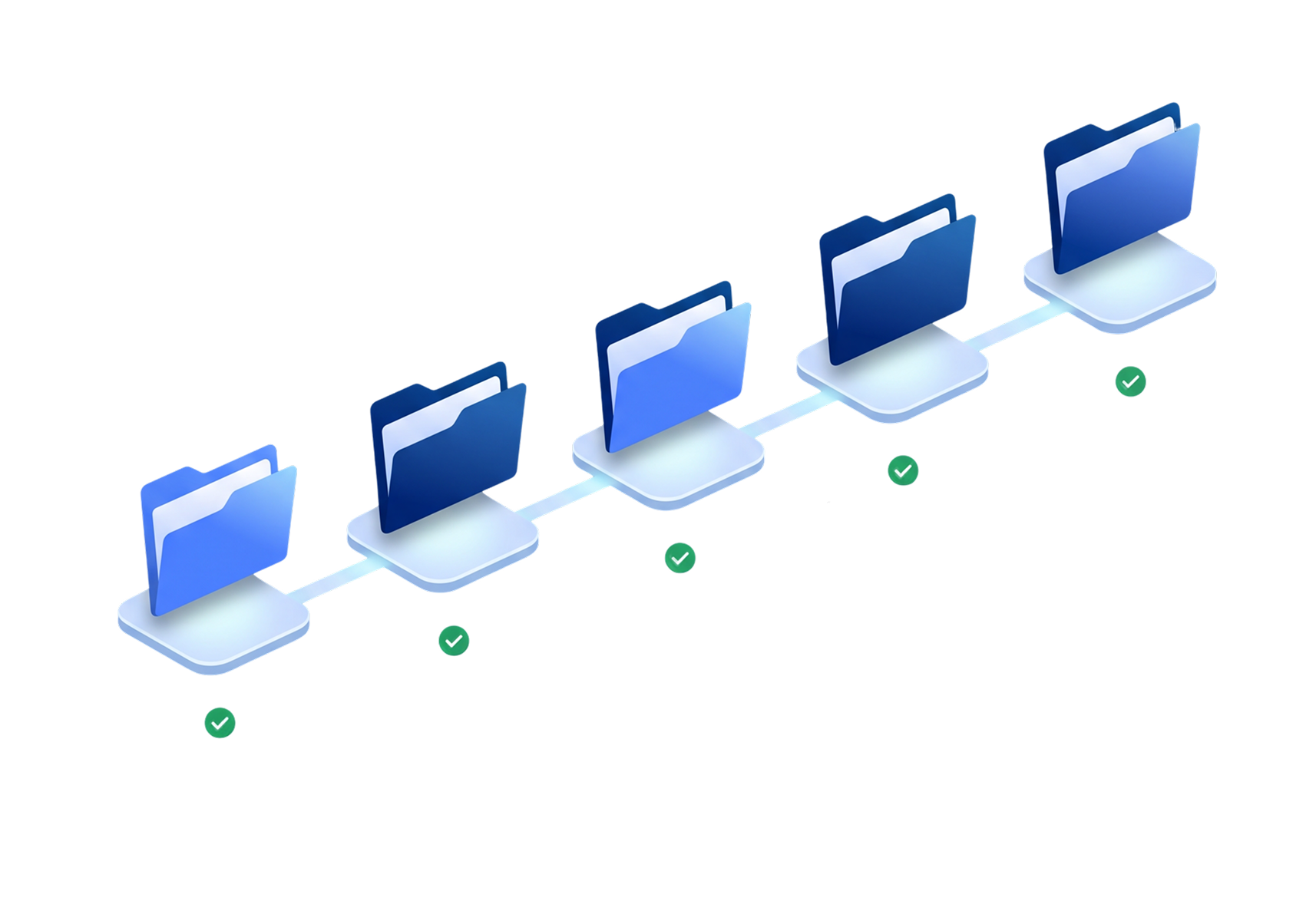 Illustration of a construction draw workflow showing five stages: intake, matching, waiver verification, inspection, and approval connected in a sequential process.